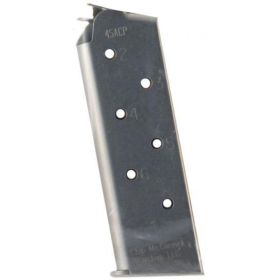 Chip McCormick Match Grade 1911 Compact Magazine 45 ACP 7 Rd. Stainless